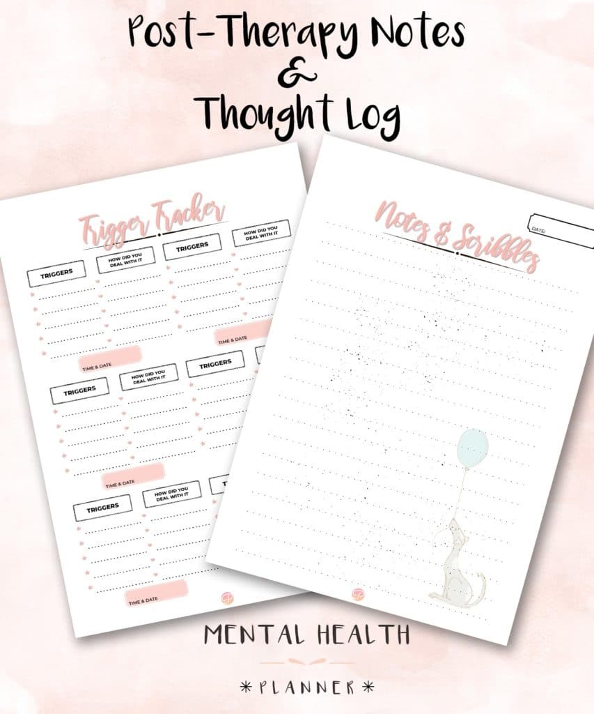 Mental Health & SelfCare Planner Bundle + Holiday Planner Tickled