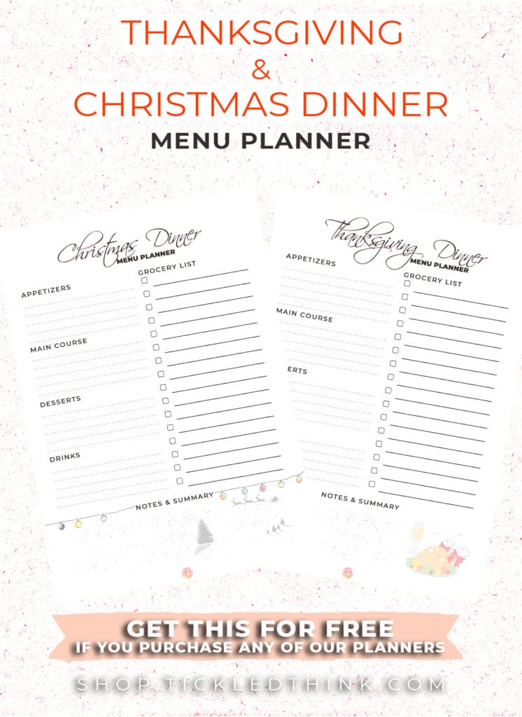 Holiday Printable Planner - Tickled Think Printables