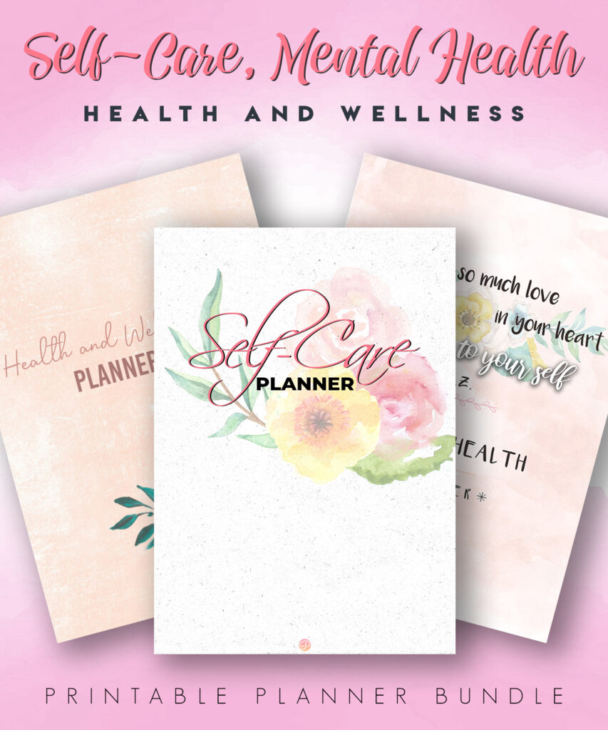 Health & Wellness, Mental Health & Self-Care Planner Bundle + Holiday ...