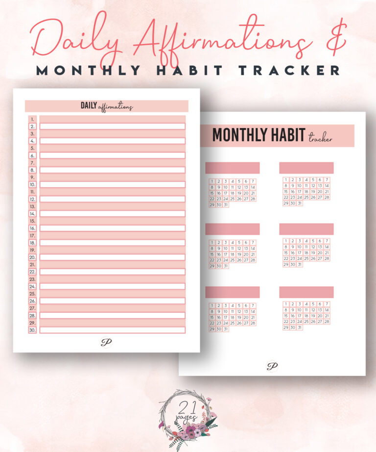 Health and Wellness Printable Planner + Holiday Planner - Tickled Think ...