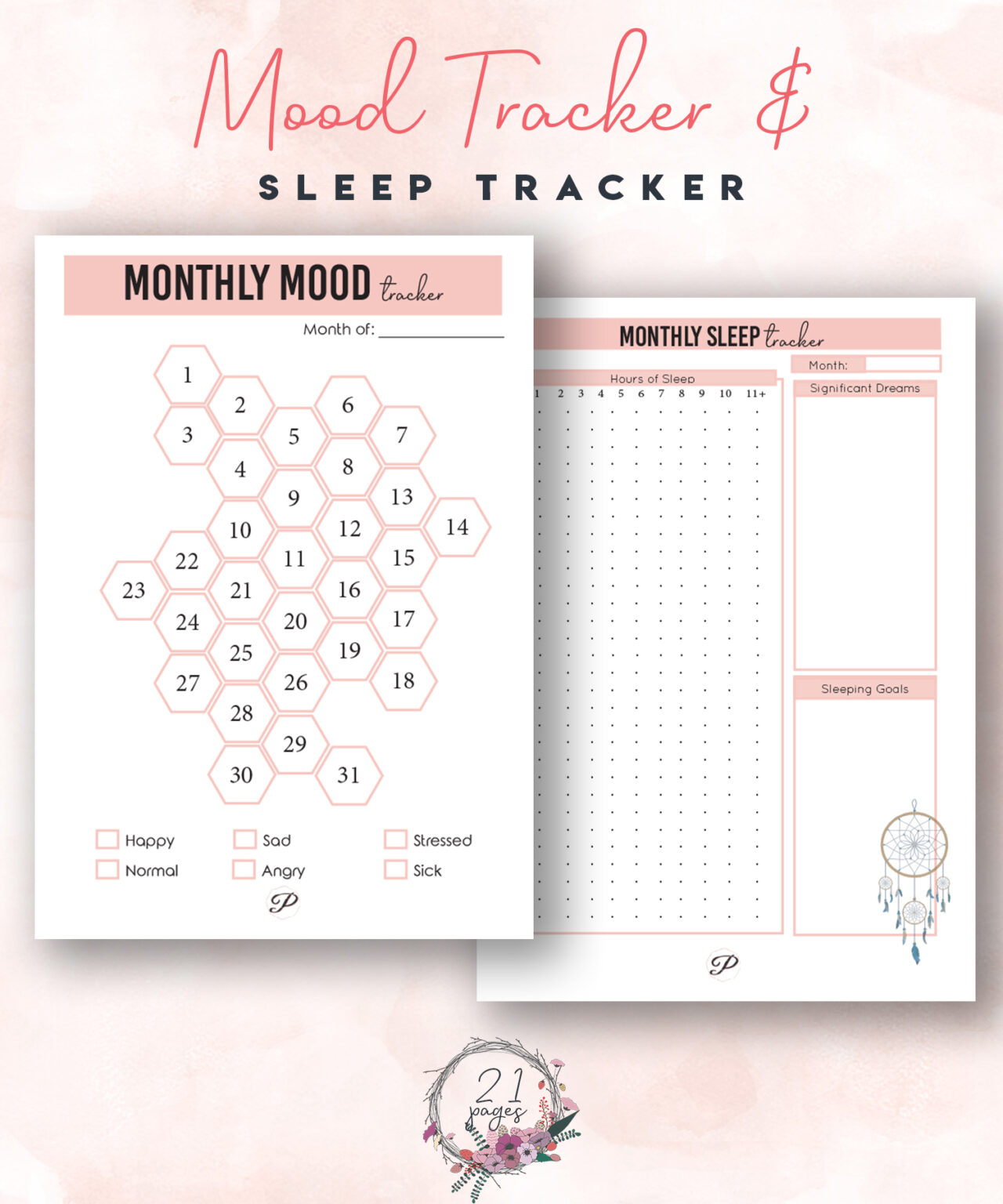 Health And Wellness Printable Planner Holiday Planner Tickled Think Printables