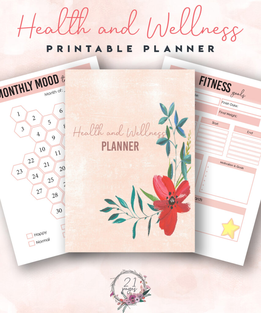 Health and Wellness Printable Planner + Holiday Planner - Tickled Think ...